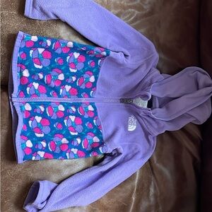 The North Face Kids Purple and Blue Fleece Hoodie